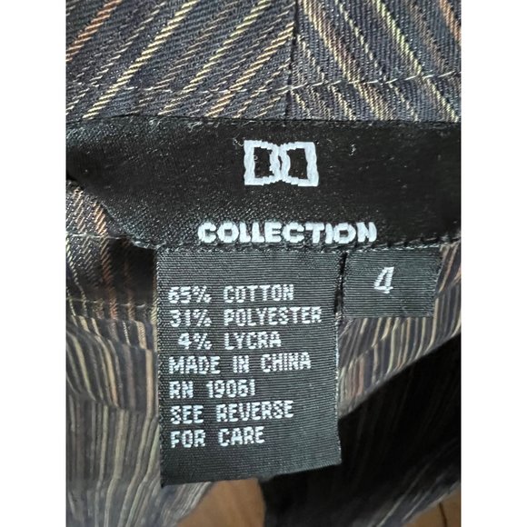 Collection Brown & Tan Stripped Pants - Size 4 - Picture 7 of 7